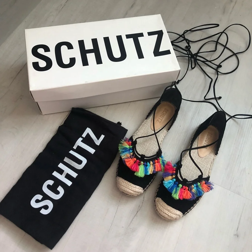SCHUTZ ❤️‍🔥 TASSEL ESPADRILLES NWT SIZE 5